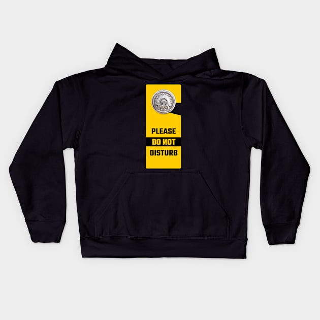 Do not disturb Kids Hoodie by ubernerds